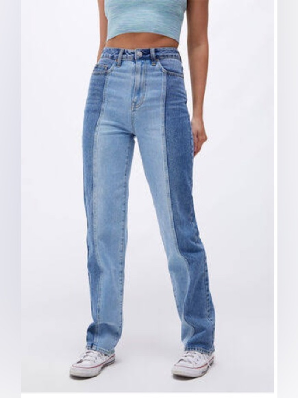 PacSun Two-Tone 90s Boyfriend Jeans
